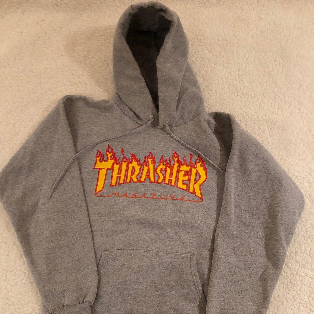 Thrasher Magazine Hoodie - Grey